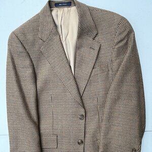 Chaps by Ralph Lauren Lambswool Sportcoatin Neutral Houndstooth Pattern